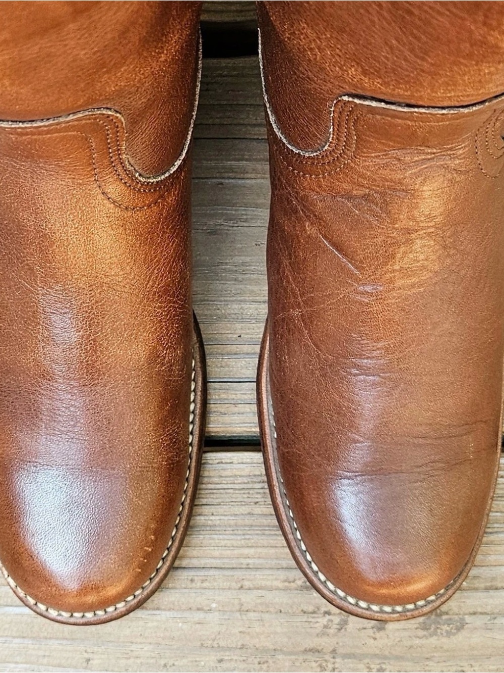 VINTAGE FRYE 15” TALL CAMPUS BOOTS SZ 7 - Picture 8 of 16